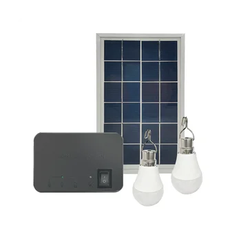 Camping Solárny Panel Light 2 Žiarovka Nastaviť Solárna Nabíjačka na Úsporu Energie Slnečné Svetlo Vonkajšie Vnútorné Nabíjateľná LED Svetlo(A)